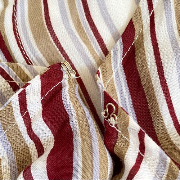 Faithfull the brand tilos striped tie front cut out wide leg jumpsuit romper - Picture 7 of 14